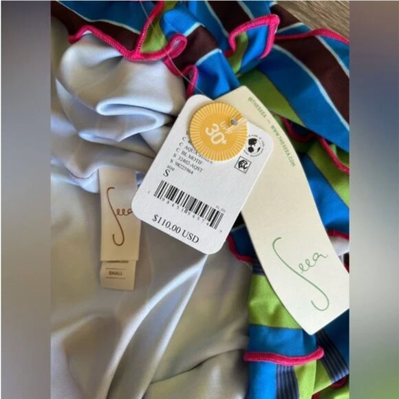 Free People NWT Seea Swim top long sleeve size S - Picture 7 of 7